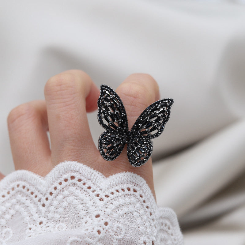 Butterfly Ring Earring Set