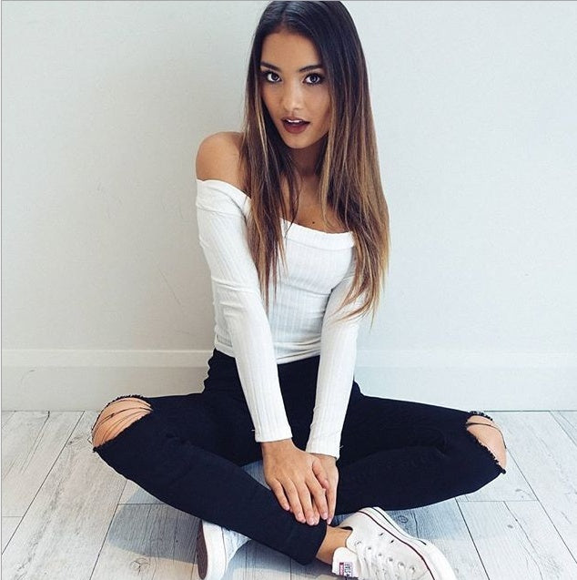 Off Shoulder Crop Top