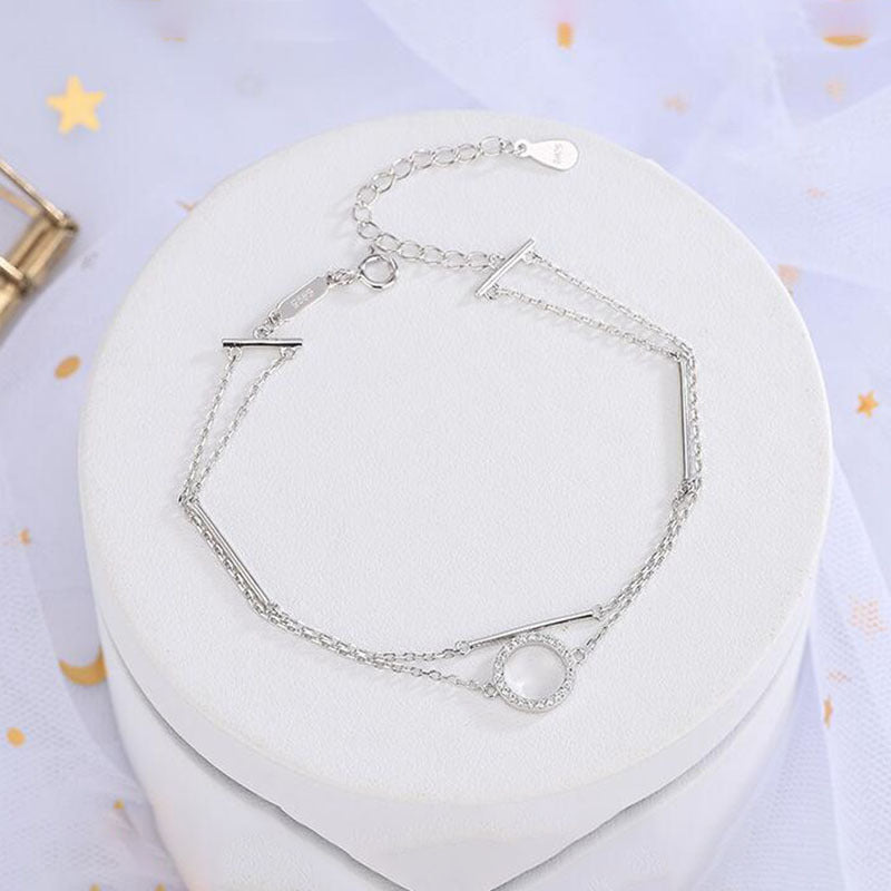 Geometric Double Bracelet
