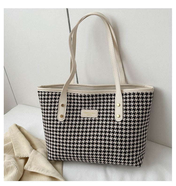 Houndstooth Shoulder Bag