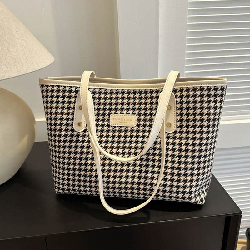 Houndstooth Shoulder Bag