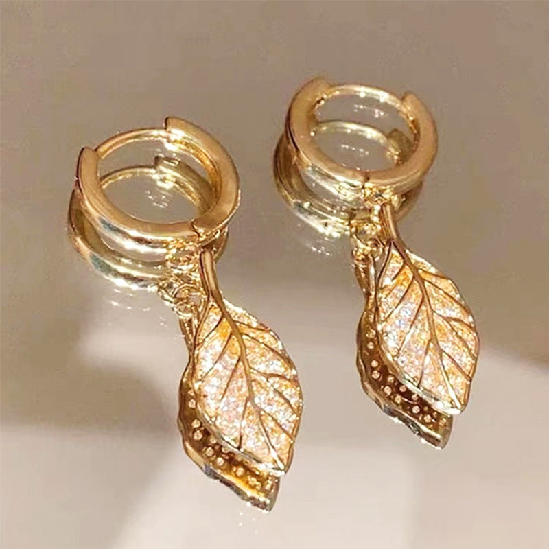 Leaf-shaped Earring